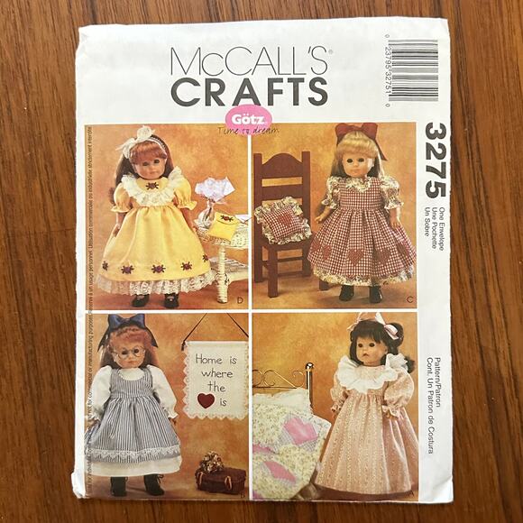 No brand Other - UNCUT McCall's 3275 Pattern 18" Doll Clothes